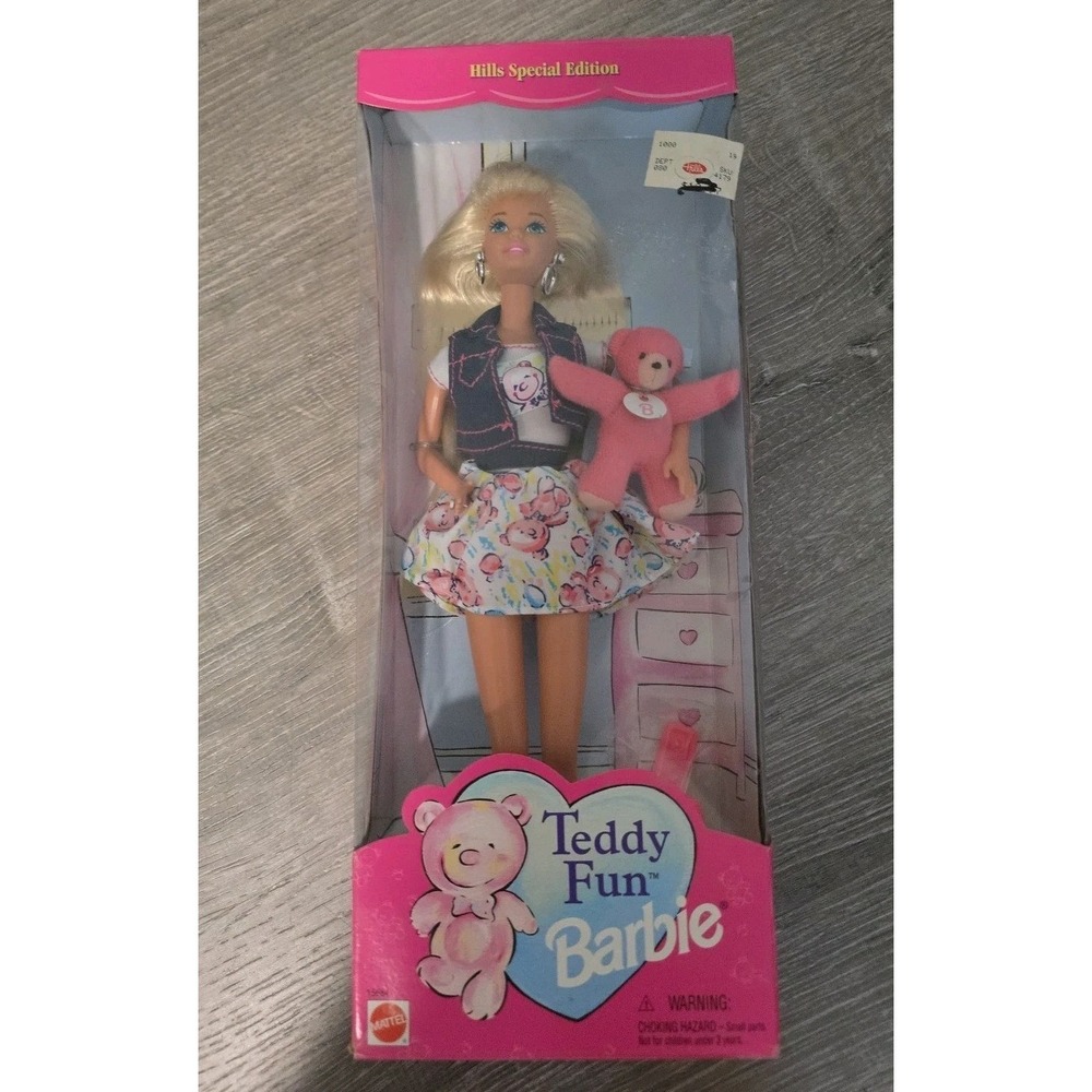 1996 Teddy Fun Barbie - 15684 - Original Box Unopened - HILLS SPECIAL EDITION
